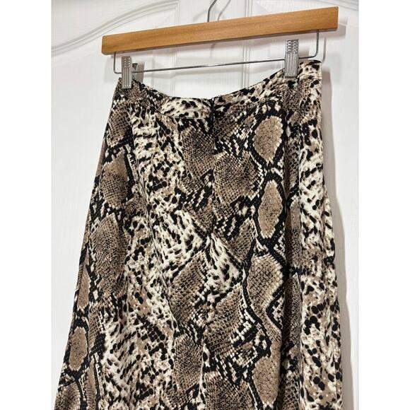 LoveRiche Women S Snakeskin Long Skirt Back Zipper Bold Animal Print - Picture 5 of 7